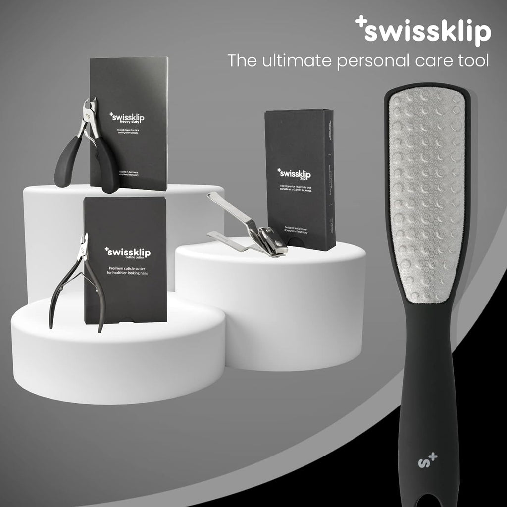 Swissker Foot File Callus Remover - Luxurious Heel Scraper for Cracked Heels | 1 Pack for Smooth Feet