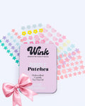 Wink Hydrocolloid Pimple Patches, 120-Count (Exclusive Gem/Bling Acne Stickers) Gentle Tea Tree & Centella For Face Skincare - Star, Heart, Flower And Cloud Shapes, Teen Tween Girl Facial Treatment