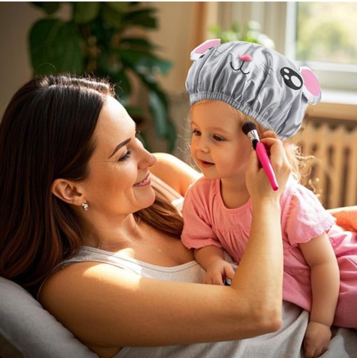 2 PCS shower caps for kids shower caps for girls shower cap kids Cartoon Waterproof Shower Bath Caps Set Bath Hat for Baby Girls Boys