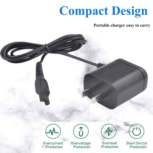 MG7750 Norelco Shaver Charger 15V AC Adapter Power Cord Compatible with Philips Norelco Shaver HQ8505 7000 5000 3000 Series Electric Shaver Razor, Aquatec, Arcitec, Multigroom Beard Trimmer