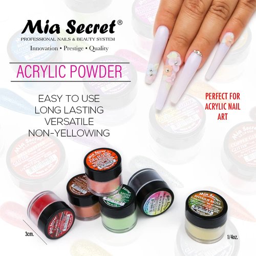 Mia Secret Nail Art LAS Vegas Acrylic Powder 6 Piece
