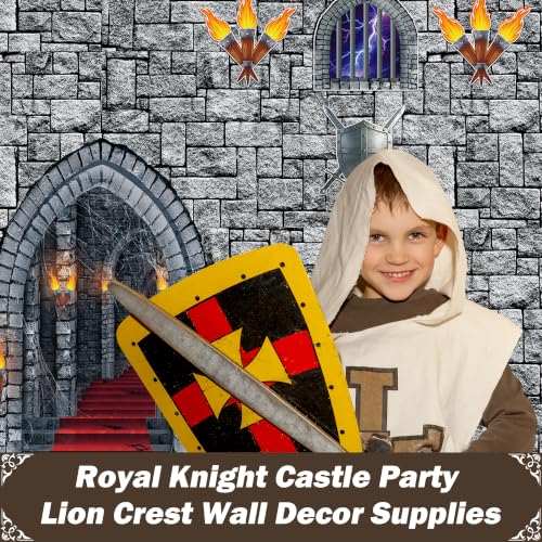 Medieval Castle Party Decorations Set - Knight Birthday Supplies, 26pcs, Variation: Medieval Castle