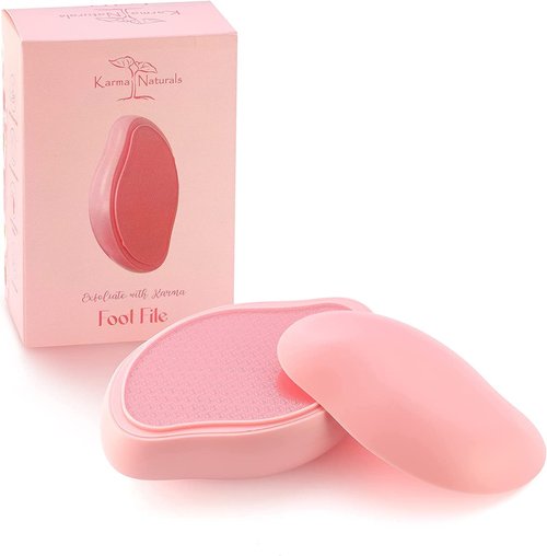 Karma Organic Callus Remover Foot File for Feet, Professional Foot Exfoliator Pedicure Tool for Soft, Smooth Heels