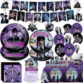Halloween Birthday Party Decorations Set with Balloons, Banner & Tableware