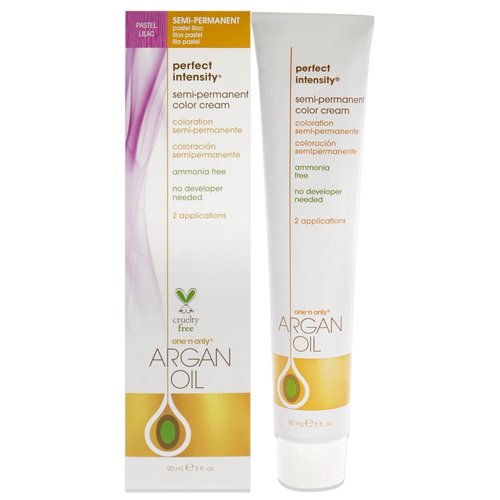 One n Only Argan Oil Semi-Permanent Hair Color Cream - Perfect Intensity Pastel Lilac | 3 oz