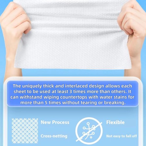 Disposable face towel,MIXUISEE thick and soft face towels,100% cotton face towels,super thick 150%. Suitable for makeup removal and cleansing, and applicable to sensitive skin(Extra thick 150 pieces)