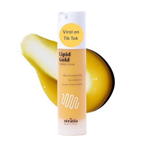 Stratia Lipid Gold Ceramide Moisturizer - Hydrates & Soothes All Skin Types, 1.7 Fl Oz