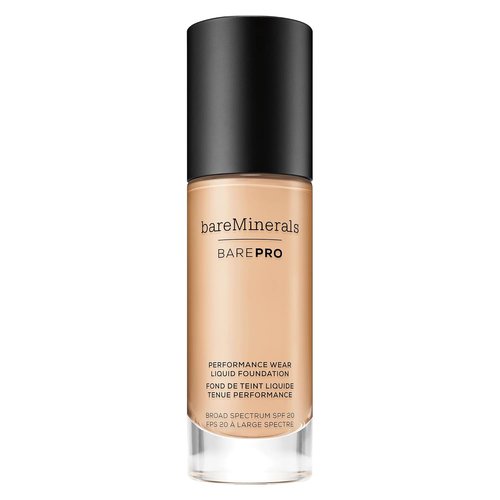 bareMinerals Barepro Liquid Foundation - SPF 20, Full Coverage, Breathable Makeup, Natural Matte Finish