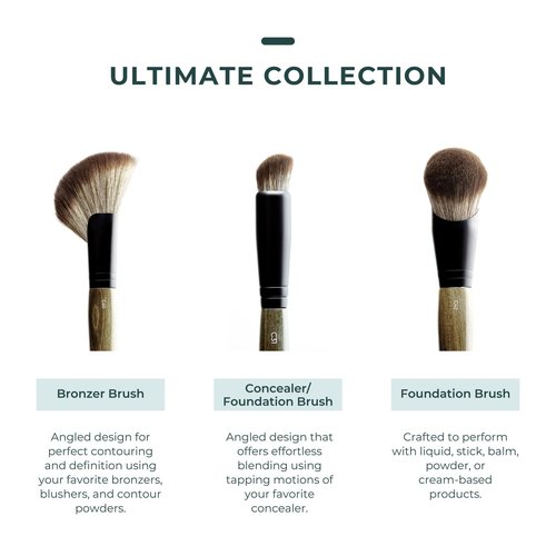 Rose and Ben Beauty C31 Spot Concealer Brush | Angled Design for Effortless Blending | High Coverage, Seamless Finish | Cruelty-Free Bristles