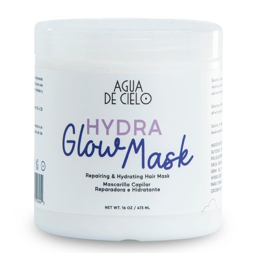 Agua de Cielo Hydra Glow Mask - Deep Conditioning Hair Treatment for Dry, Damaged Hair | 16 Oz