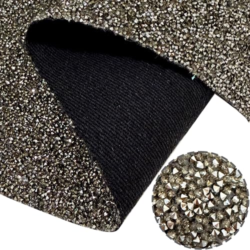 Tawny Glitter Rhinestone Table Mat 12x18 Inch Rectangular Luxury Bling Placemat - Variation 4
