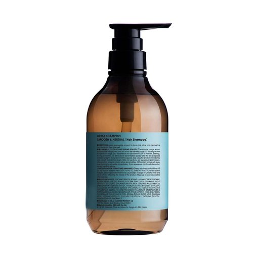 LIKOA Smooth & Neutral Shampoo - Vegan & Halal Botanical Care for Fine, Dry Hair | 500mL, White Floral Scent