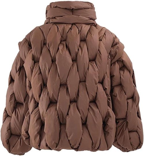 Skiennix Women's Thick Cotton Padded Coat - Warm Long Sleeve Parka for Fall & Winter