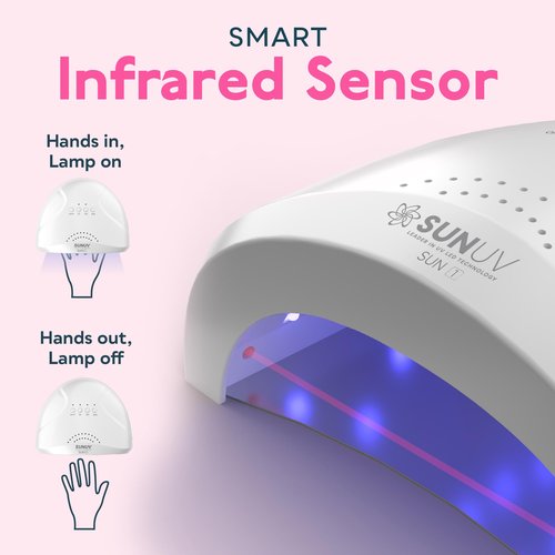 SUNUV UV LED Nail Lamp, Gel Light for Nail Polish UV Dryer with 3 Timers SUNone White
