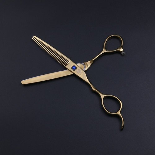 Purple Dragon 6.0 inch Left Hand Barber Hair Cutting Scissor and Thinning Shears - for Professional Left-handed Hairstlist