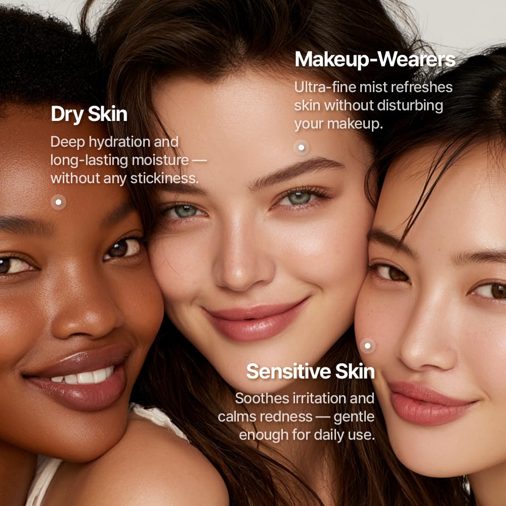 Triple Active Mist - Korean Skincare Glow Spray Serum for Radiant, Dewy Skin | Hydrating Daily Treatment