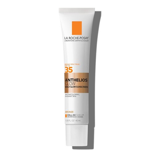 La Roche-Posay Anthelios Glow Tinted Sunscreen - SPF 35, Broad Spectrum Protection, Lightweight & Hydrating for All Skin Types