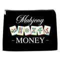 NGAEAK Mahjong Themed Makeup Bag Mahjong Gifts Cosmetic Bag for Women Girl Zipper Makeup Pouch