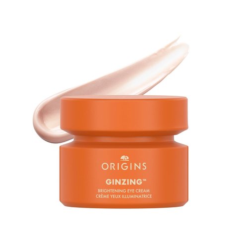 Origins GinZing Brightening Eye Cream - Vitamin C & Niacinamide for Dark Circles | 0.5 Fl Oz