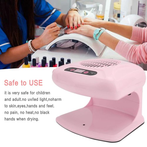 Nail Dryer for Regular Polish,300W Nail Drying Fan with Auto Sensor,Hot & Cold Air Nail Drying Fan for Salon & Home Manicure Use