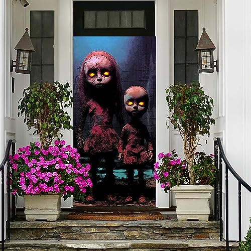 Halloween Horror Banner Backdrop - Creepy Trick or Treat Decor for Parties