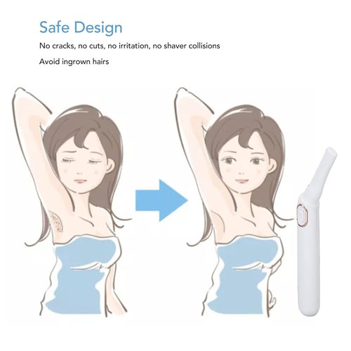 Skiennix Bikini Trimmer - Portable Electric Shaver with LED Light for Gentle Grooming | Dry Use