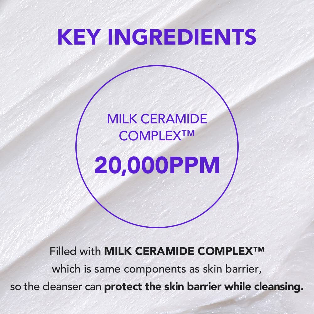 [SKIN&LAB] Barrierderm Mild Foam Cleanser - Gentle Daily Face Wash with Milk Ceramide Complex | 5.07 fl. oz.
