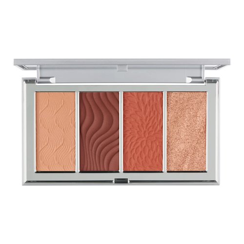 PÜR MINERALS 4-in-1 Skin-Perfecting Powders Face Palette, Dark-Deep, 1 Ct.
