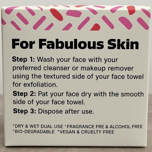 Shimmer Anna Shine XL Disposable Face Towels – 50 Count Ultra-Soft Lint-Free Dry Facial Wipes, 100% Viscose Towels for Skincare, Makeup Removal & Sensitive Skin