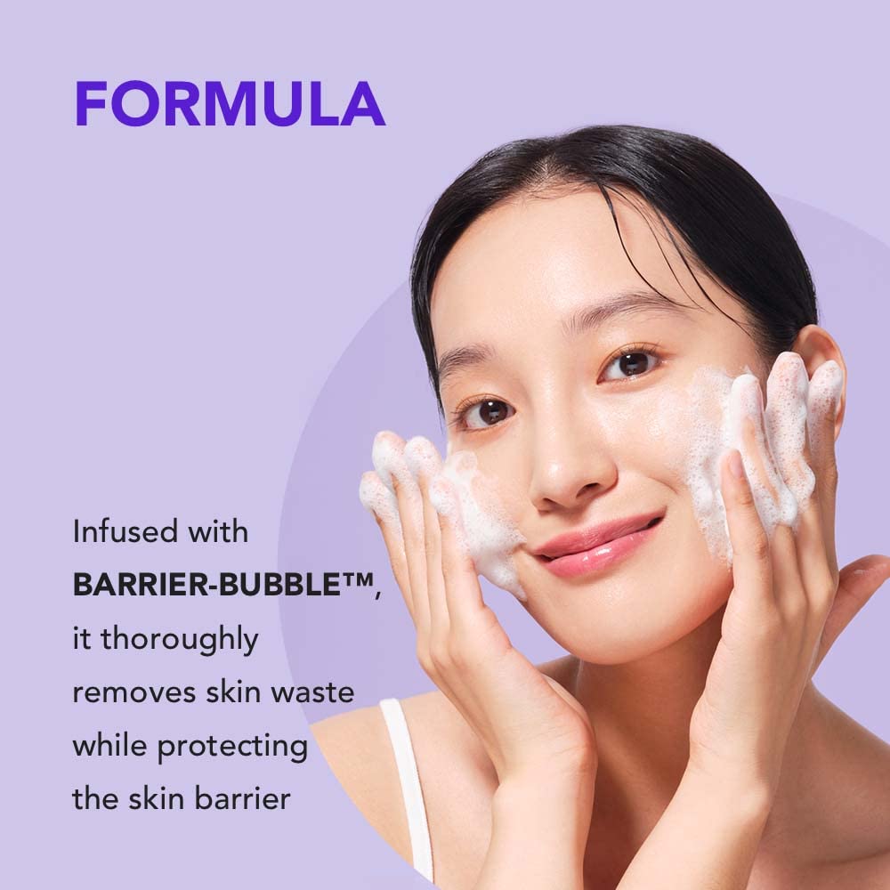 [SKIN&LAB] Barrierderm Mild Foam Cleanser - Gentle Daily Face Wash with Milk Ceramide Complex | 5.07 fl. oz.