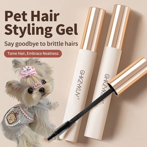 Manon Rosa Pet Styling Gel | Hypoallergenic Grooming Kit for Small Dogs & Cats - Safe for Facial Hair Care (2 Tubes)