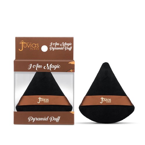 Juvia’s Place I Am Magic Pyramid Puff - Small - Triangle Makeup Powder Puff - Setting & Baking the Makeup Base for Flawless Airbrushed Finish - Ideal for Precision Touch Ups Blotting & Sculpted Finish