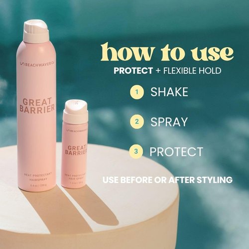 Beachwaver Co. Heat Protectant Hair Spray - Multi-Purpose Treatment for Flexible Hold & Frizz Control