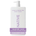 Native Body Wash - Lilac & White Tea Scent, 36 oz Pump Bottle | Sulfate-Free & Gentle for All Skin Types