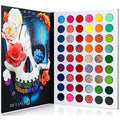 54-Color Neon Eyeshadow Palette - Bright Matte, Glitter & Shimmer Makeup for Women