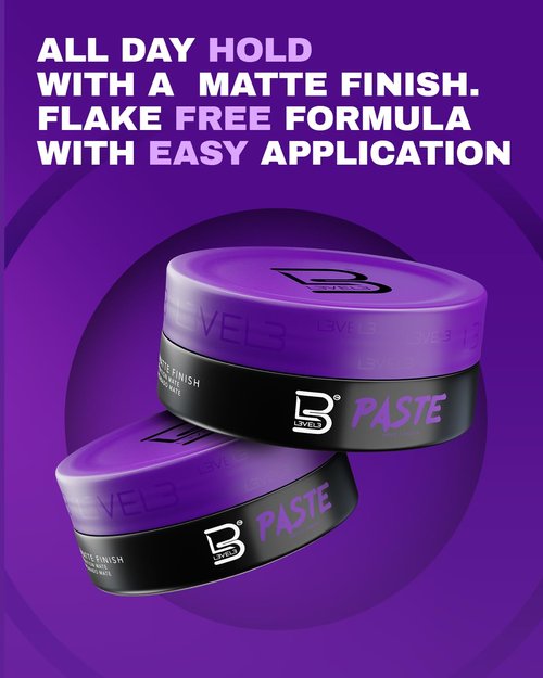 L3 - Level 3 Hair Paste - Long-Lasting Hold & Volume Boost - Protects Hair Damage | 150 ML