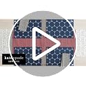 Reversible Cotton Table Runner - Black and Beige, 15x72 Inches - Kate Spade