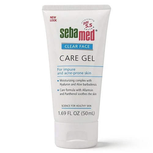 Sebamed Clear Face Care Gel - Aloe Vera & Hyaluronic Acid for Acne-Prone Skin | 50mL Made in Germany