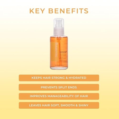 Fanola Restructuring Anti-Frizz Hair Serum - Liquid Crystals with Aloe Vera & Linseed Oil for Split End Repair - Strengthens & Detangles Curly, Frizzy Hair (3.38 Fl Oz)