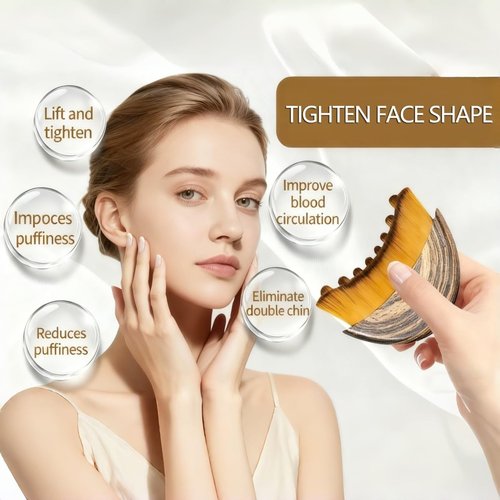 2pcs New Lymphatic Contour Face Brush, Dry Brushing Face Brush, Massager for Face, Chin & Jawline Sculpting, Ergonomically Designed to Fit The Skin Precisely and Relieve Fatigue (2pcs)
