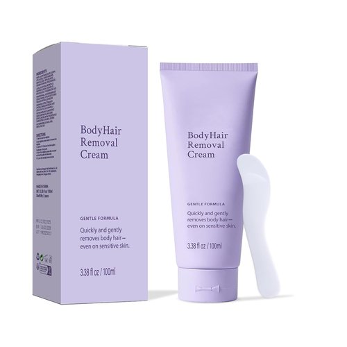 Hair Removal Cream: Facial, Body, BikiniArms, Legs -Gentle Depilatory Cream for Sensitive Skin for Women (3.38 Fl Oz)