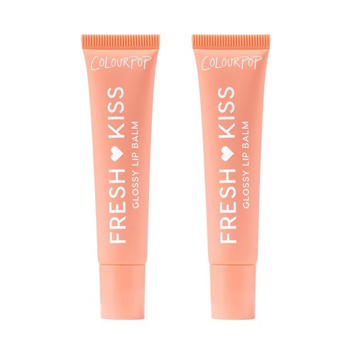 ColourPop Fresh Kiss Glossy Lip Balm - Hydrating Formula with Peptides & Shea Butter - Mango Sorbet (2 Count)