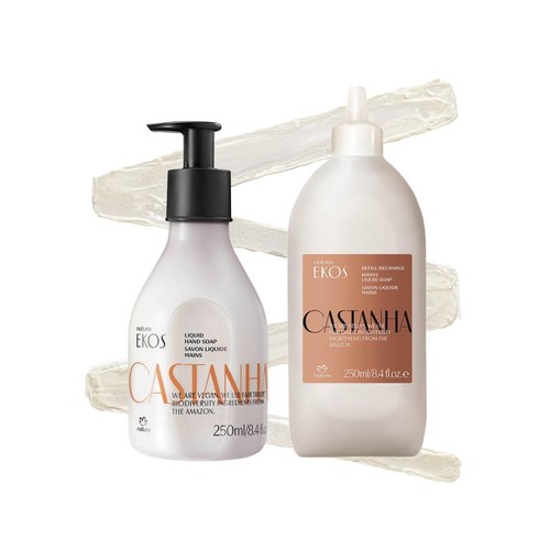 Natura Brazil Nut Liquid Hand Soap Refill - Moisturizing, Gentle Sulfate-Free Cleanser | Eco-Friendly 10.1 Fl Oz