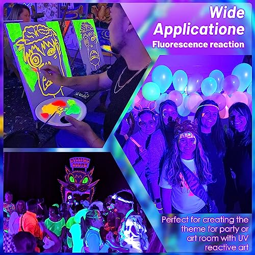 120W Waterproof Black Light for Glow Party Halloween - 2 Pack
