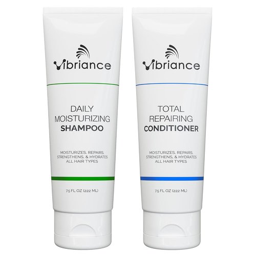 Vibriance Shampoo & Conditioner Set - Strengthening Biotin Formula for Dry, Damaged Hair - Deeply Hydrating