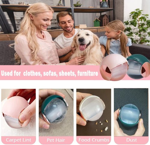 MUEDRT Reusable Gel Lint Roller - Portable Pet Hair Remover for Clothes | Washable & Travel-Friendly