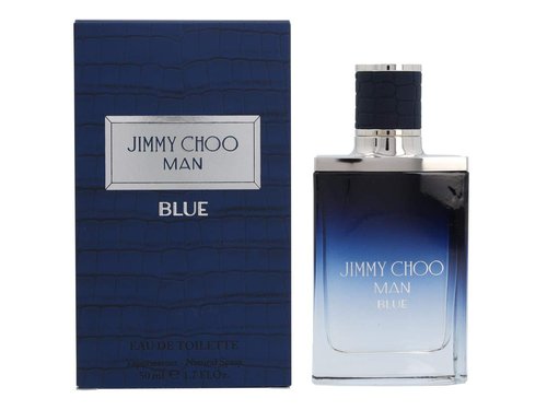 Jimmy Choo - Man Blue Eau de Toilette - Aromatic Leather & Woody Men's Fragrance - 3.3 oz