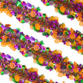 50ft Halloween Tinsel Garland with Orange Pumpkins & Bats - Indoor Outdoor Decor Variation of THIS listing