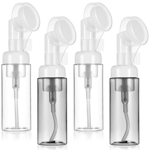 4pcs Foaming Soap Dispenser Small Facial Foaming Bottle Mini Mousse Foaming Soap Pump Container