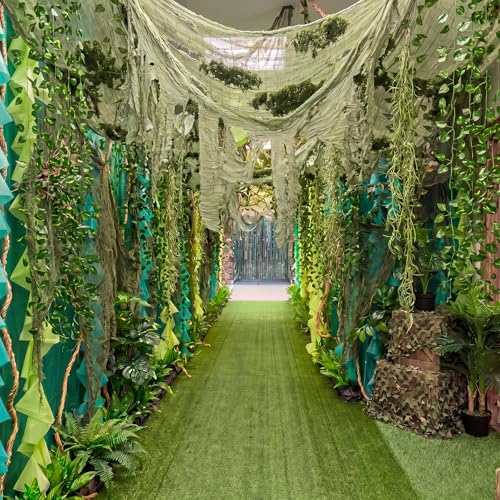 Green Monster Party Decorations Swamp Theme Halloween Decor Set